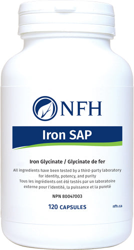 NFH Iron Glycinate 120 Capsules (Non-Heme)