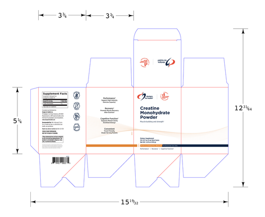Designs for Health Creatine Monohydrate Powder (30 Packets)