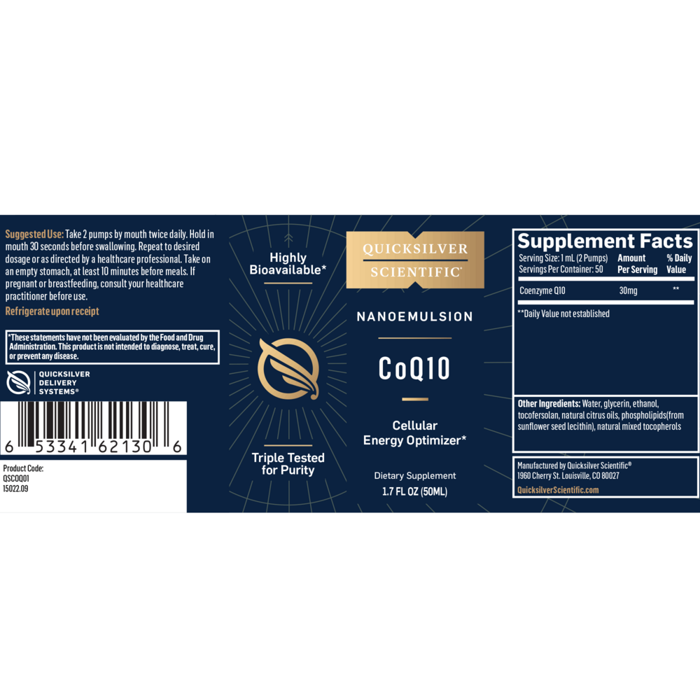 Quicksilver Scientific Nanoemulsified CoQ10