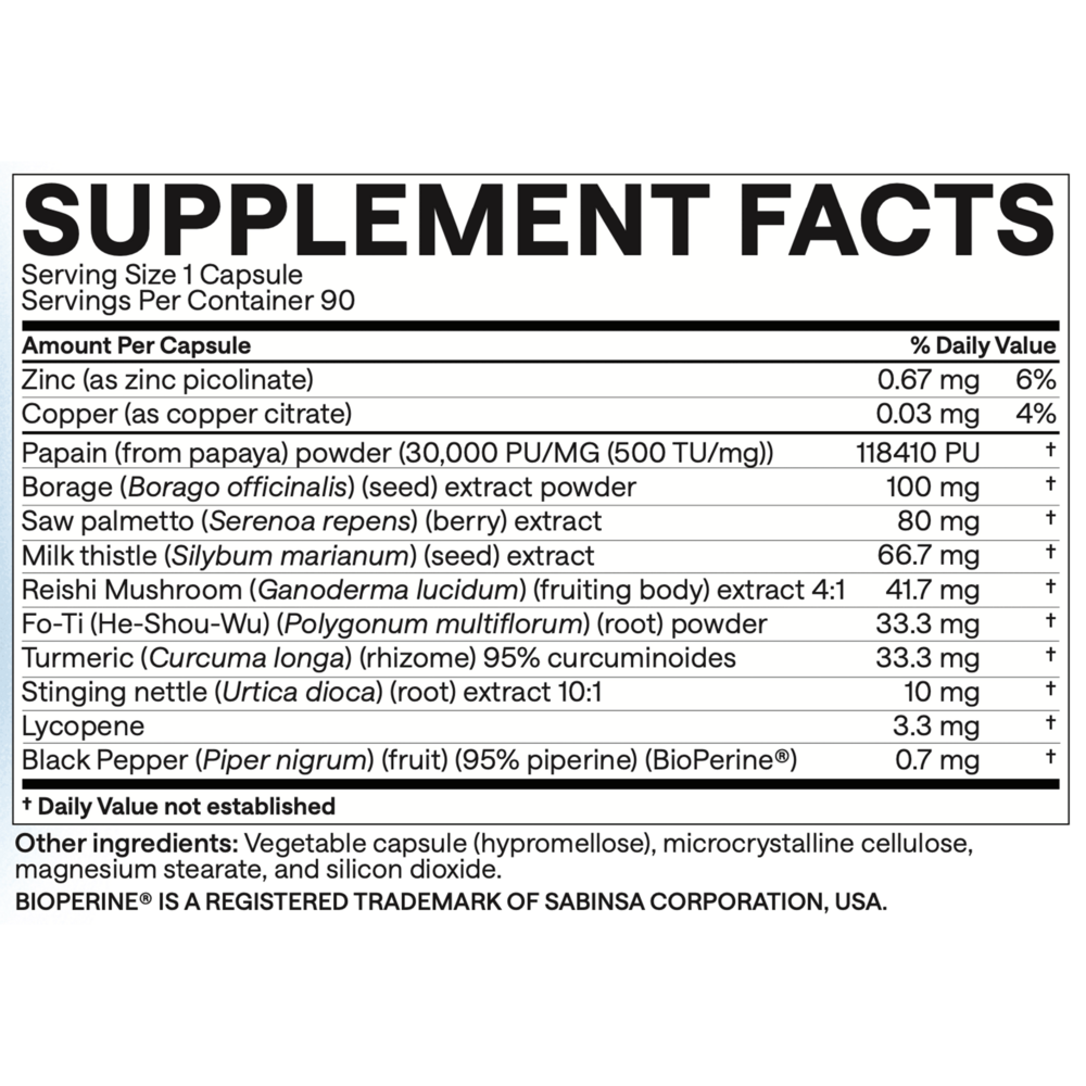 Endoaxis Formula 6 (Decrease DHT Conversion)