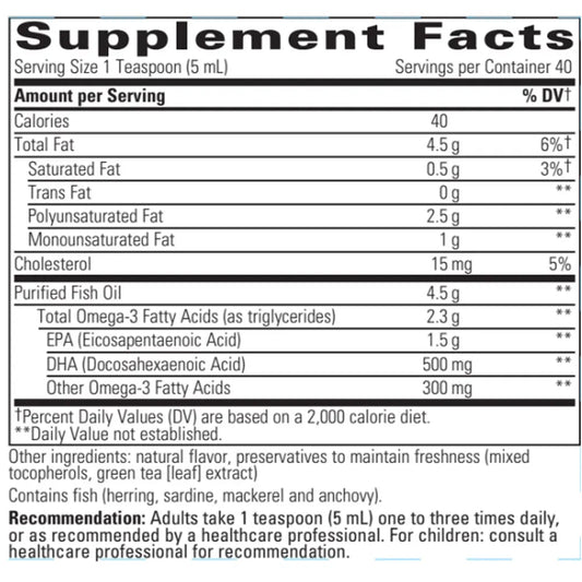 Integrative Therapeutics Pure Omega Liquid