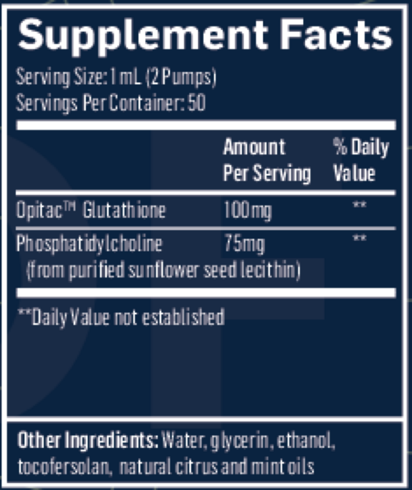 Quicksilver Liposomal Glutathione, Lemon Mint Flavor