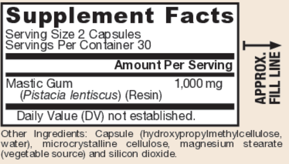 Jarrow Formulas Mastic Gum (60 Capsules)