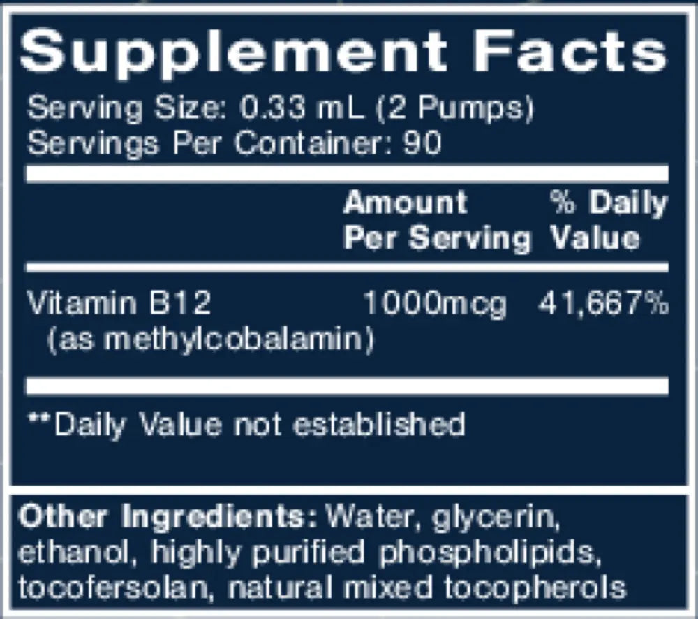 Quicksilver Liposomal Methyl B-12 (Sublingual)