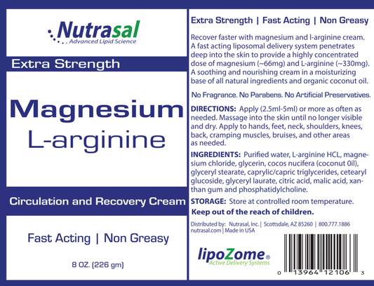 Nutrasal Magnesium L-Arginine Cream