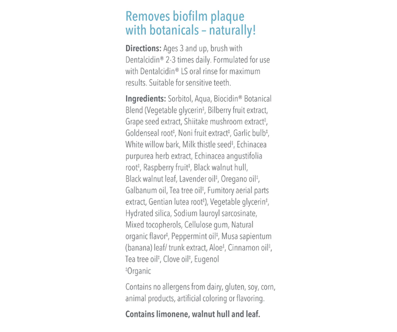 Biocidin Botanicals Dentalcidin