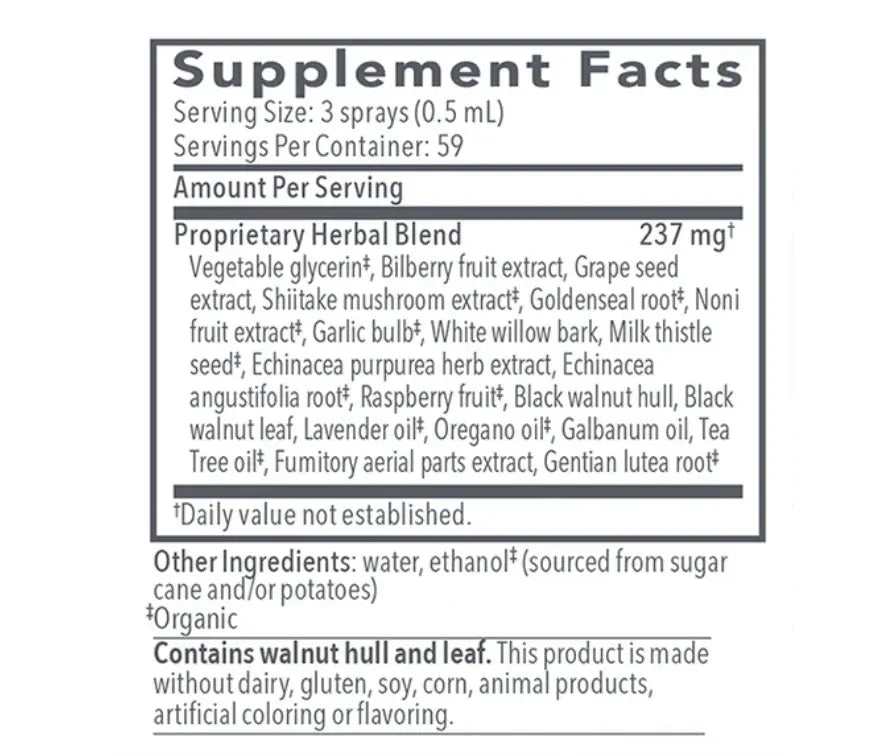 Biocidin® TS Daily Herbal Throat Spray