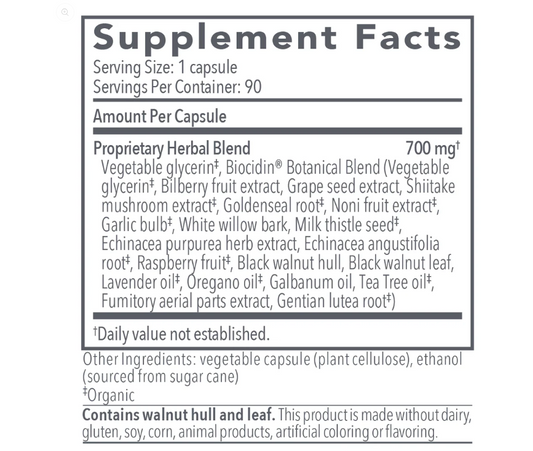 Biocidin® Capsules Broad-Spectrum Liquid Capsules