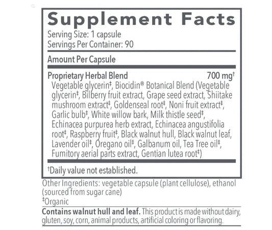 Biocidin® Capsules Broad-Spectrum Liquid Capsules