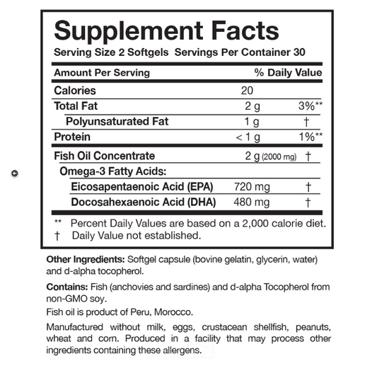 Researched Nutritionals Omega 3 Plus