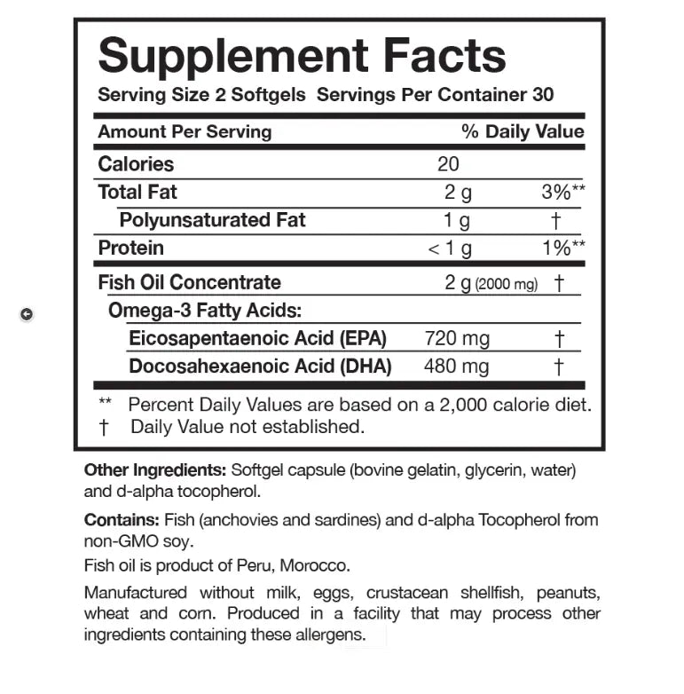 Researched Nutritionals Omega 3 Plus