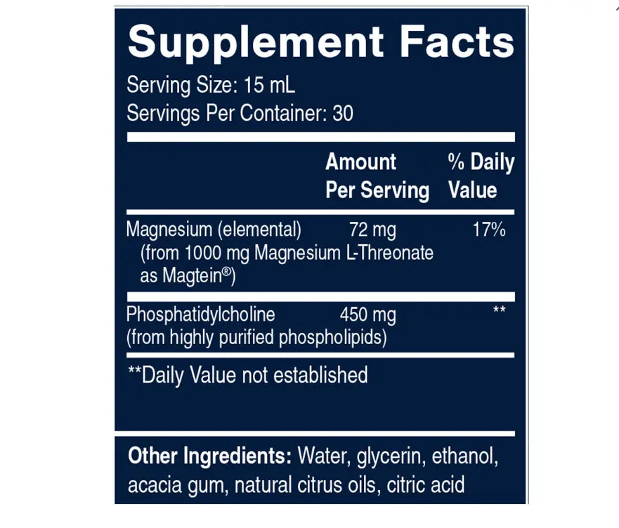 Quicksilver Liposomal Magtein (Mag L-Threonate) 450 ml