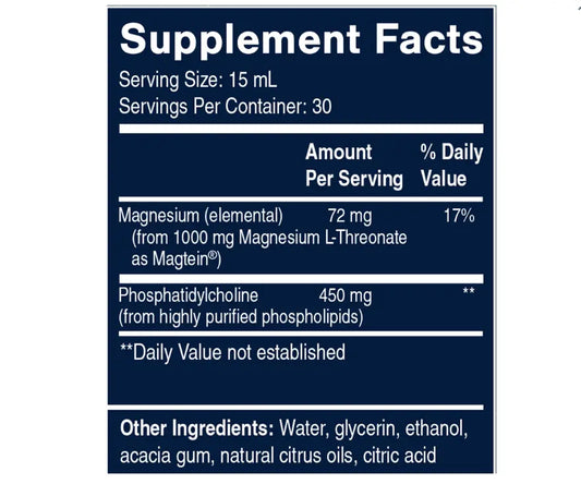 Quicksilver Liposomal Magtein (Mag L-Threonate) 450 ml