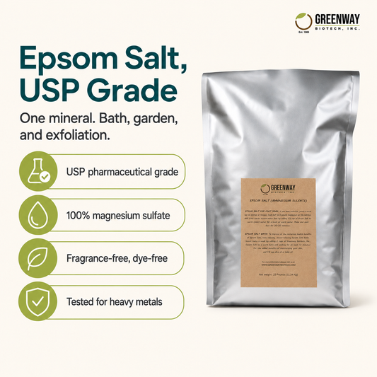 Epsom Salt USP Grade (Magnesium Sulfate) — Bath, Foot Soak & Garden
