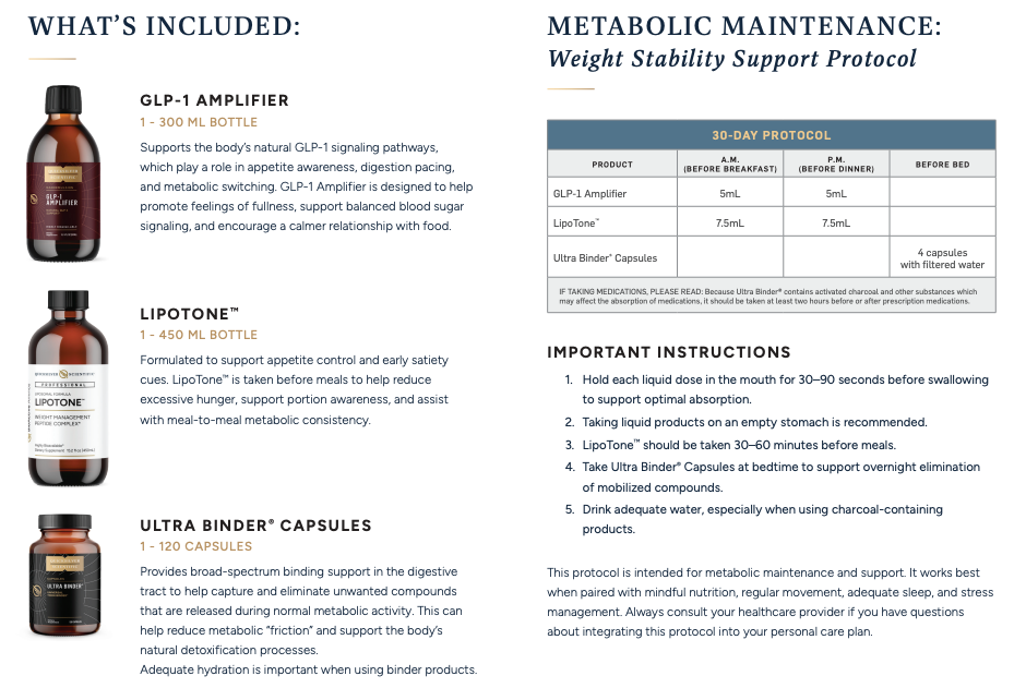 Quicksilver Metabolic Maintenance: Weight Stability Support Protocol Kit