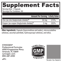 Xymogen Zinc + Copper (Essential For Treating Iron Anemia)