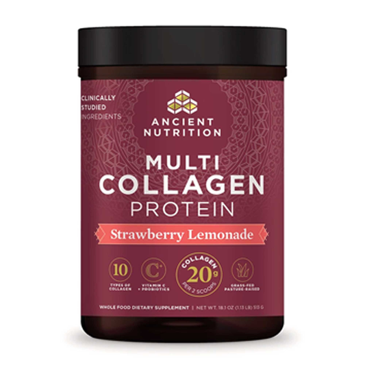 Ancient Nutrition Multi Collagen Protein (Strawberry Lemonade), 45 Servings