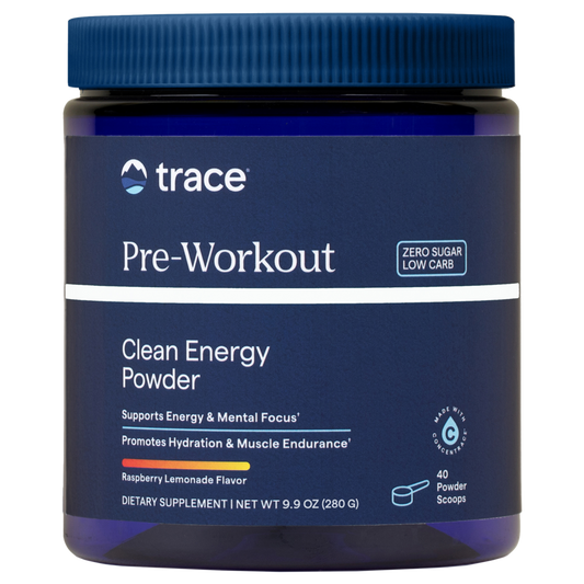 Trace Minerals Research Pre-Workout Clean Energy Powder, 40 Servings