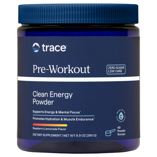 Trace Minerals Research Pre-Workout Clean Energy Powder, 40 Servings
