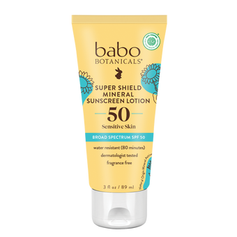 compare product Babo Botanicals Super Shield Mineral Sunscreen Lotion SPF50