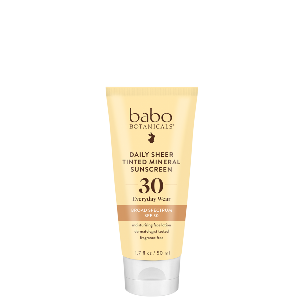 Babo Botanicals Daily Sheer Tinted Mineral Sunscreen Lotion SPF30 - Natural Glow