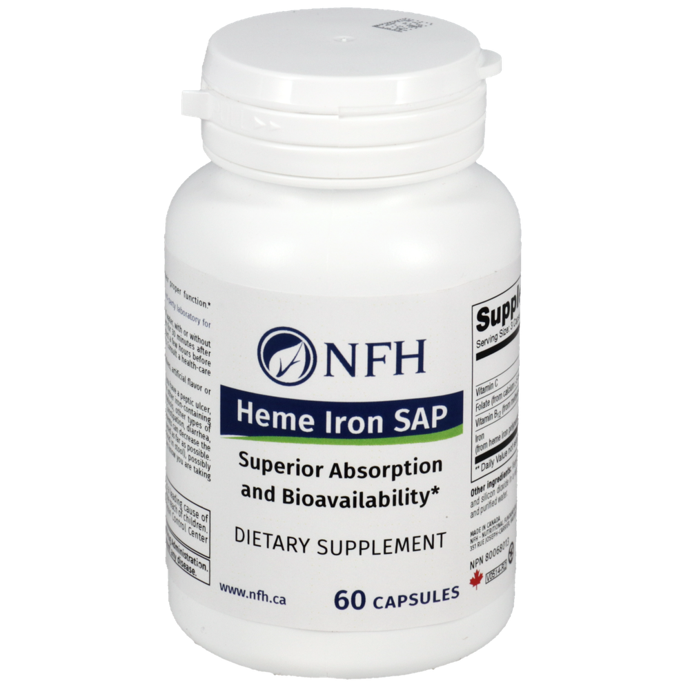 NFH Heme Iron SAP (For Low Iron/Ferritin) 60 Capsules
