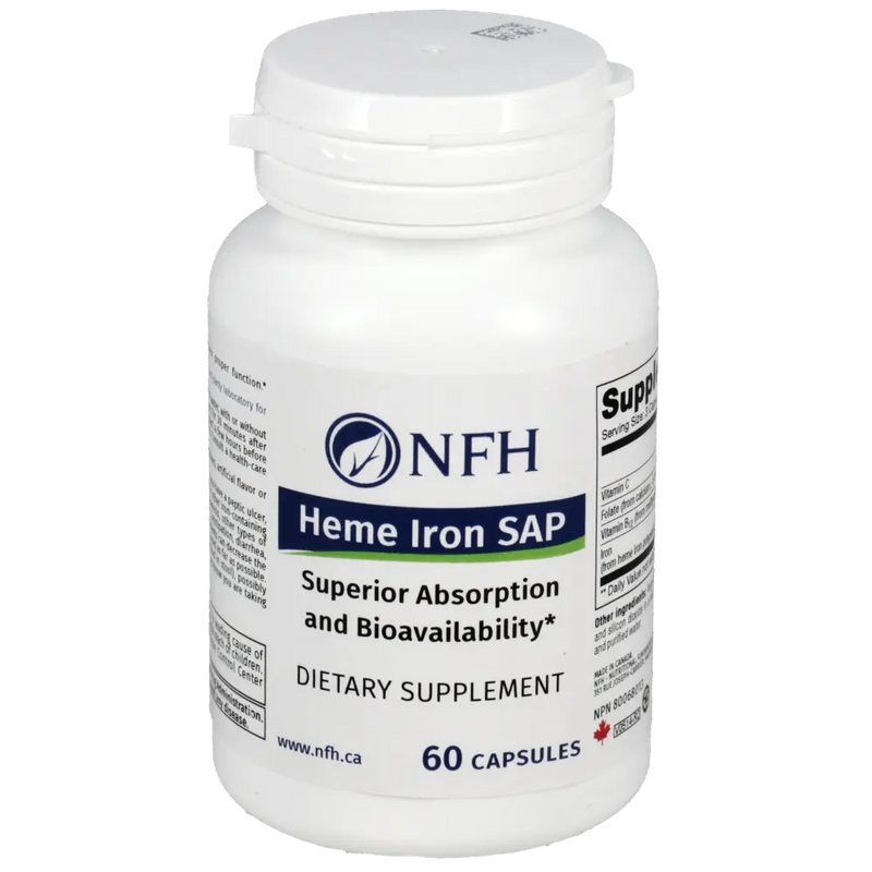 NFH Heme Iron SAP (For Low Iron/Ferritin) 60 Capsules