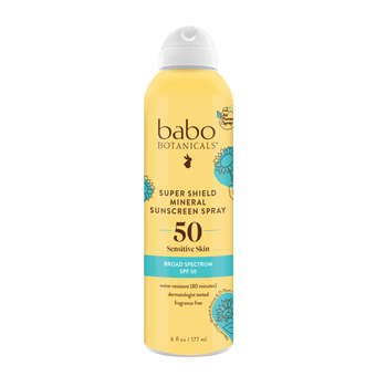 compare product Babo Botanicals Super Shield Mineral Sunscreen Spray SPF50
