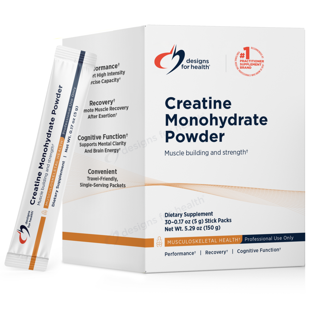 Designs for Health Creatine Monohydrate Powder (30 Packets)