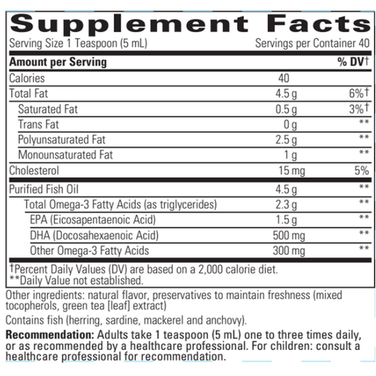 Integrative Therapeutics Pure Omega Liquid