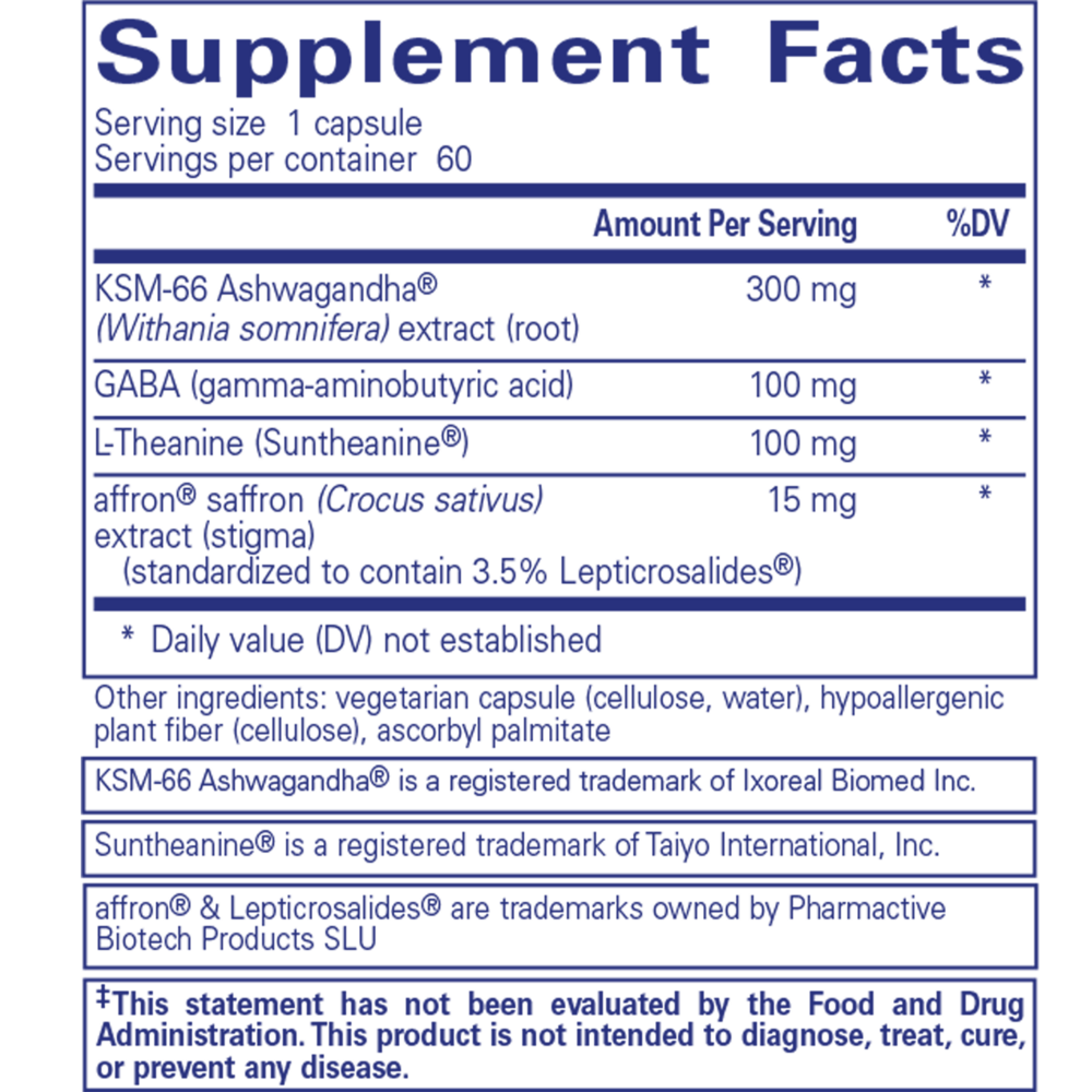 Pure Encapsulations Daily Calm