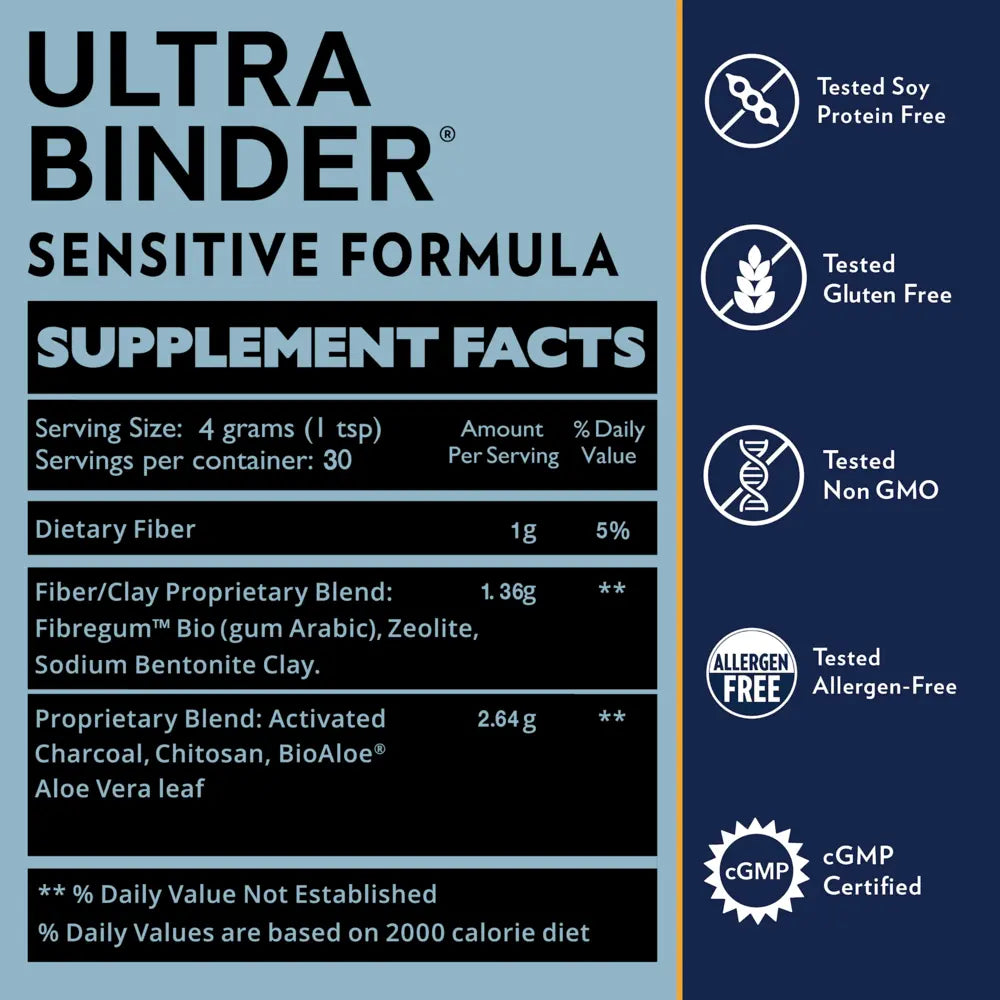 Quicksilver Ultra Binder Sensitive Formula (Powder to Mix in Drink)