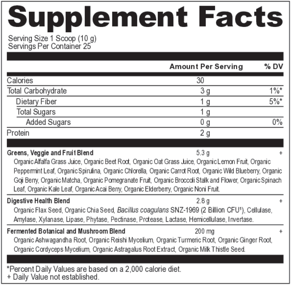 Ancient Nutrition Organic SuperGreens Powder (Watermelon), 25 Servings