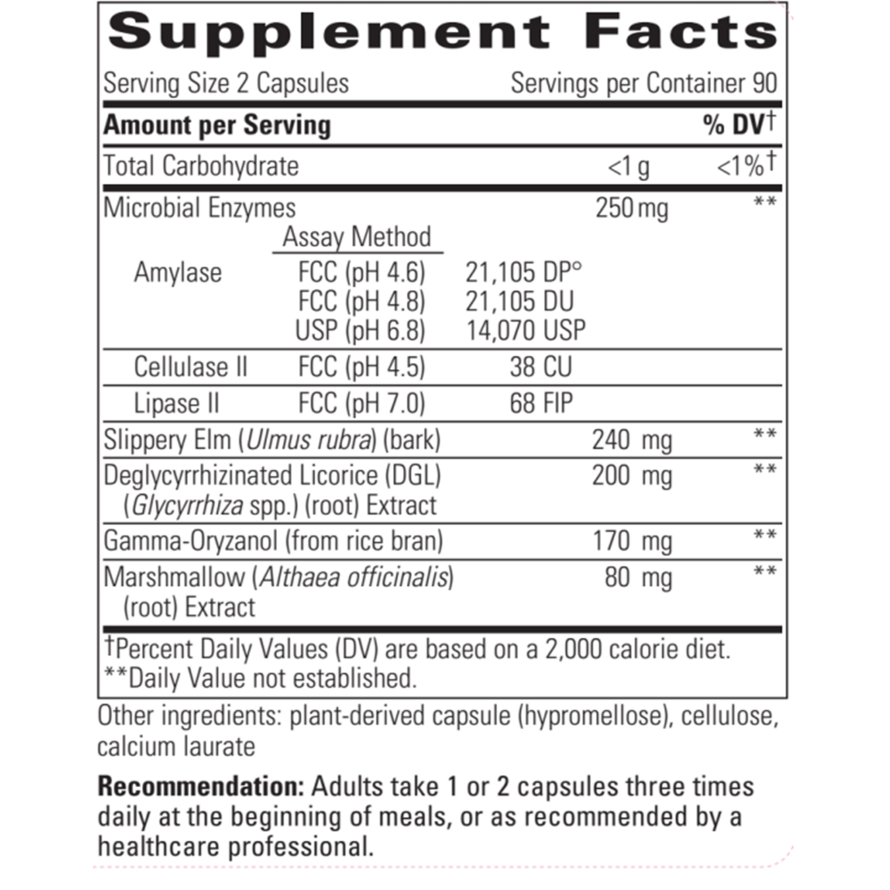 Integrative Therapeutics Similase® Sensitive Stomach (180 Capsles)