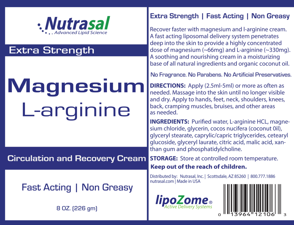 Nutrasal Magnesium L-Arginine Cream