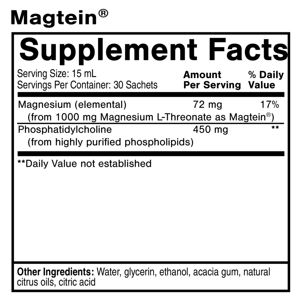Quicksilver Liposomal Magtein (Mag L-Threonate) Sachets