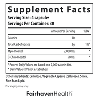 Fairhaven Health Myo + D-Chiro Inositol 40:1 (240 Capsules)