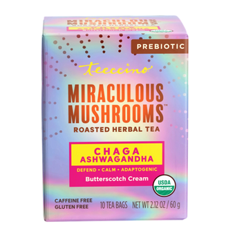 compare product Chaga Ashwagandha Butterscotch Cream Mushroom Herbal Tea