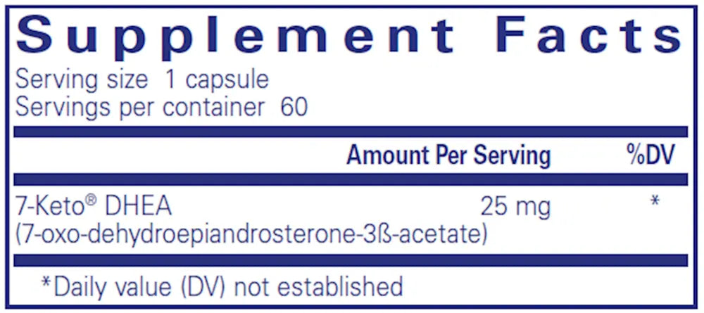 Pure Encapsulations 7-Keto DHEA 50 mg