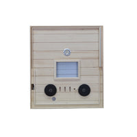 909MX Mini 1 Person Infrared Sauna 3 Sides Large glass panels