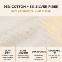 GAYA™ Grounding Pillow Case - Off White