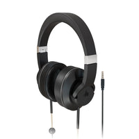 EMF Radiation-Free Air Tube Over-Ear Headphones with Built-In Mic and Full-Range Stereo Sound