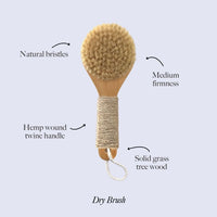 Natural Bristle Dry Brush