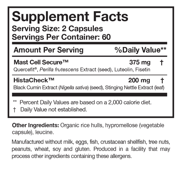 Researched Nutritional's HistaQuel