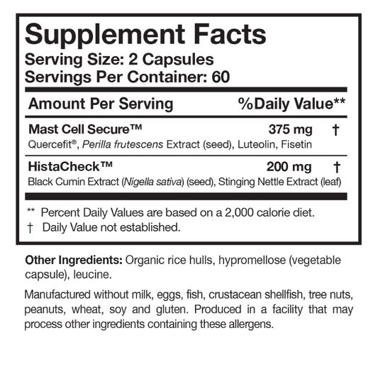 Researched Nutritional's HistaQuel