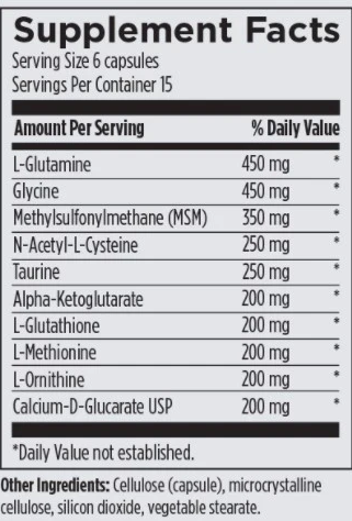 Designs For Health Amino D Tox (180 Capsules)