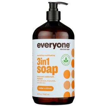 compare product EVERYONE: Cedar Citrus 3in1 Soap, 32 oz