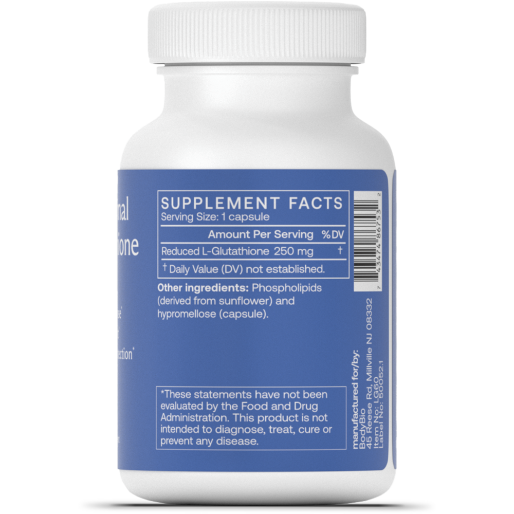 BodyBio Liposomal Glutathione (60 Capsules)