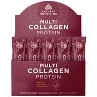 Ancient Nutrition Multi Collagen Protein Stick Packs (Unflavored), 40 Servings