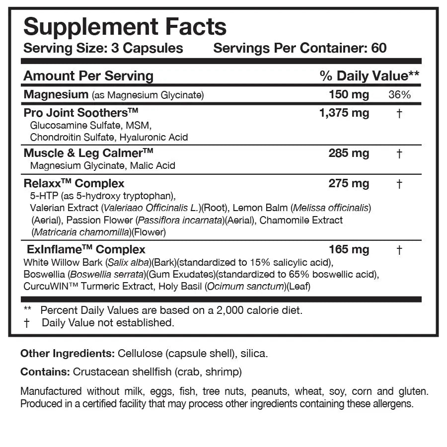 Researched Nutritionals Soothe & Relaxx (Joint & Tissue Health)